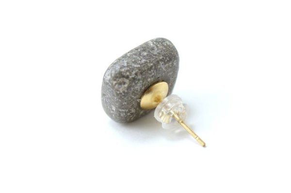 画像3: 【日本銘石】ピアス 伊豆六方石 〈静岡県〉 ゴールド GD 日本製 変化 リセット グラウディング 品番:14762 (3)