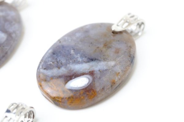 画像2: ペンダントトップ ジャスパー レギュラー シルバー SV ブラジル産 自信 リラックス ジュエリー 天然石 品番:14964 (2)