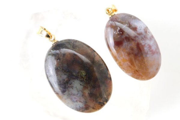 画像3: ペンダントトップ ジャスパー ゴールド GL ブラジル産 自信 リラックス ジュエリー 天然石 品番:14963 (3)