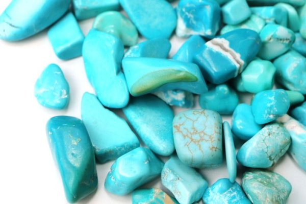 画像2: さざれ　ターコイズ　オリジナルパッケージ付　約100gパック　行動力　勇気　友情　お守り　浄化　天然石　※ポイント対象外　品番： 15212 (2)