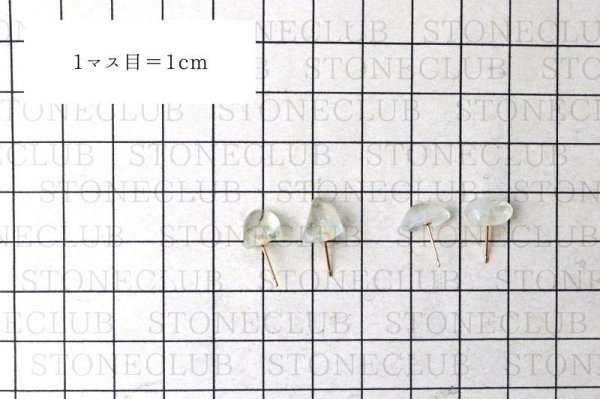 画像5: ピアス リビアングラス 18金ゴールド 突き刺し型 リビア砂漠産 日本製 ポジティブ 直感力 ヒーリング ジュエリー 天然石 品番:15233 (5)