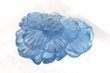 画像2: 天然石パーツ　アクアマリン　濃い色　花彫り　ブレス用　横穴　貫通穴　幸福　愛情　ブルー　ビーズ　彫刻パーツ　天然石　品番：15289 (2)