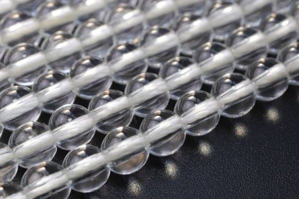 画像3: 連　天然水晶　TOPランク　丸　約4.5〜5mm　ブラジル産　日本製　クォーツ　浄化　再生　毒素の排除　調和　天然石　品番：15375 (3)