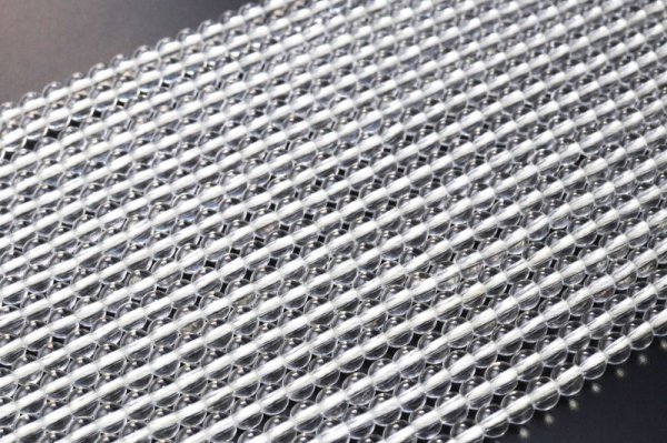 画像4: 連　天然水晶　TOPランク　丸　約4.5〜5mm　ブラジル産　日本製　クォーツ　浄化　再生　毒素の排除　調和　天然石　品番：15375 (4)