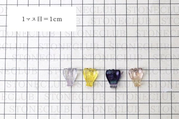 画像8: 置物 ミニ彫り物 フローライト 天使 1個 エンジェル 癒し 浄化 天然石 品番: 15450 (8)