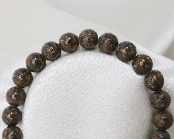 画像3: 【日本銘石】ブレス 鎌倉石<神奈川県> 約8mm 出世 勝負運 権力 品番:  15598 (3)