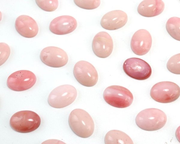 画像2: 【現品限り】ルース ピンクオパール 約10×14mm 希望 幸運 愛 ジュエリー 天然石 品番: 15663 (2)