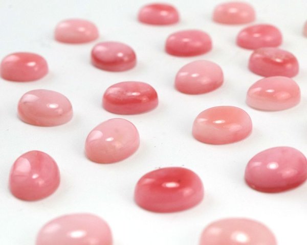 画像2: 【現品限り】ルース 高品質 ピンクオパール 約8×10mm 希望 幸運 愛 ジュエリー 天然石 品番: 15662 (2)