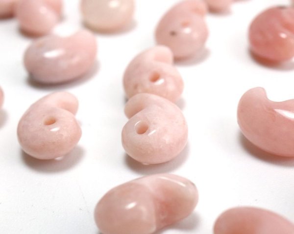 画像4: 古代勾玉 ピンクオパール 約10mm 希望 幸運 愛 置物 天然石 品番: 15658 (4)