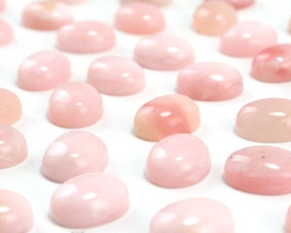 画像2: 【現品限り】ルース ピンクオパール 約8×10mm 希望 幸運 愛 ジュエリー 天然石 品番: 15661 (2)