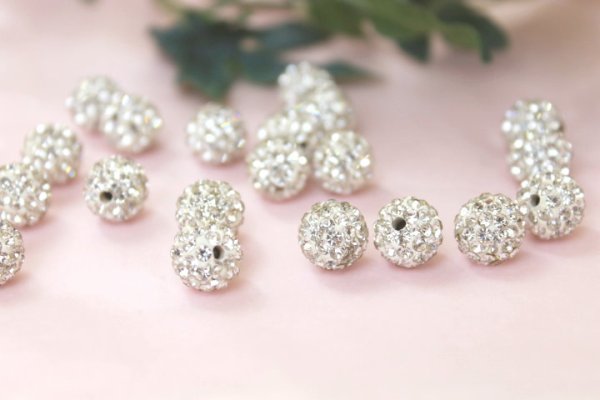 画像2: 丸ロンデル　(ホワイト)　両穴　6mm　20個入り　　品番： 15686 (2)