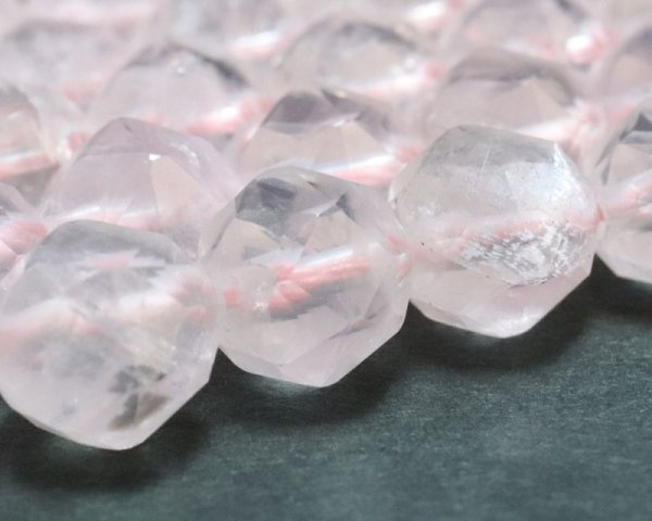 画像3: 連 ローズクォーツ スターカット 8mm 恋愛 美しさ ピンク 天然石 品番:15712 (3)