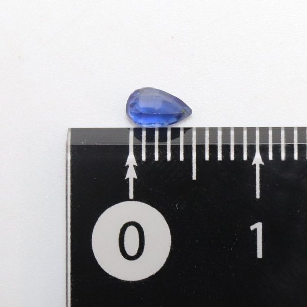 画像3: 【現品限り】 ルース ブルーカイヤナイト ドロップカット 0.3ct 約5mm インド・オリッサ州産 日本製 コミュニケーション 自己表現 探求心 天然石 品番: 15771 (3)