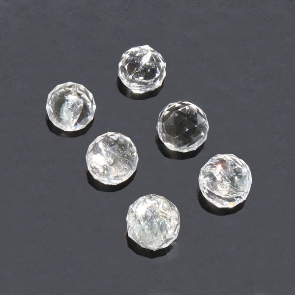 画像2: 風水 カットボール 水晶 ブラジル産 クォーツ 浄化 クリスタル パワーストーン 天然石 品番:15906 (2)