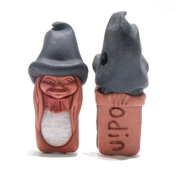 画像2: ペンダントトップ　天然石の妖精　ムーンストーン　革紐付き　人間の情緒　社交性　喜び　パワーストーン　天然石　品番：15903 (2)