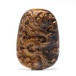 画像3: ペンダントトップ　タイガーアイ　龍　（穴なし）　プレート　虎目石　洞察力　直感力　決断力　パワーストーン　天然石　品番：15925 (3)