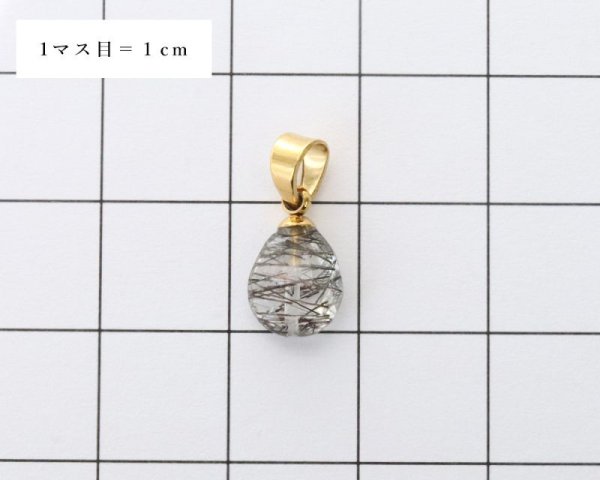 画像4: 【自社製アクセサリー10点以上でクーポン使用後30%OFF対象商品(クーポン番号:AC30)】ペンダントトップ ブラックルチル ブラジル産 ドロップカット ケース付き ステンレス ゴールド GD 日本製 浄化 天然石 ※ポイント対象外 品番:15993 (4)