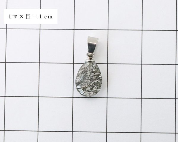 画像4: 【自社製アクセサリー10点以上でクーポン使用後30%OFF対象商品(クーポン番号:AC30)】ペンダントトップ ブラックルチル ブラジル産 ドロップカット ケース付き ステンレス 日本製 浄化 天然石 ※ポイント対象外 品番:15994 (4)