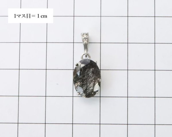画像6: 【自社製アクセサリー10点以上でクーポン使用後30%OFF対象商品(クーポン番号:AC30)】ペンダントトップ ブラックルチル オーバルハンドカット 約10×14mm ブラジル産 ケース付き ステンレス シルバー 日本製 浄化 パワーストーン 天然石 ※ポイント対象外 品番:16015 (6)