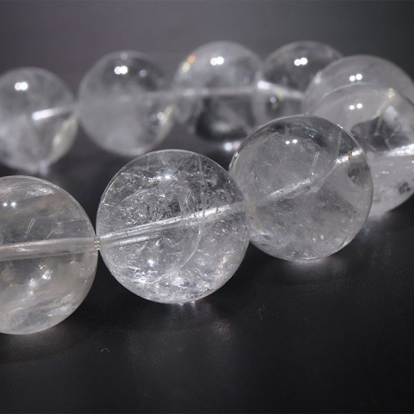 画像2: ブレス ガネーシュヒマール ヒマラヤ産 丸 約17mm ヒーリング 浄化 パワーストーン 天然石 品番:16026 (2)