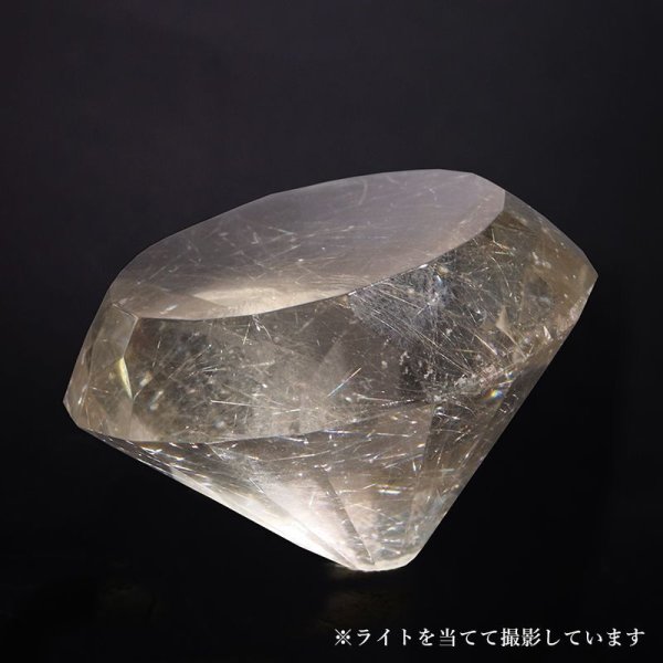 画像4: 【現品限り】 置物 スモーキーシルバールチル ダイヤモンドカット 金運 不屈の精神 安らぎ 安心感 邪気払い 品番:15777 (4)