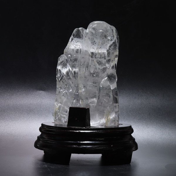 画像2: 【現品限り】【一点物】置物 水晶 龍 台付き  浄化 クリスタル パワーストーン 天然石 品番:16093 (2)