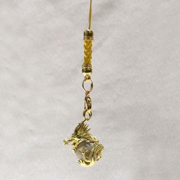 画像4: 【日本銘石】龍宝ストラップ　タツナイト　宝珠　風水　健康　縁結び　安産　権力の象徴　お守り　パワーストーン　天然石　品番：16099 (4)