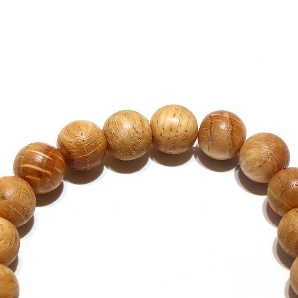 画像3: 【パワーズウッド】ブレス　熊野本宮椎〈和歌山県〉　丸　約10mm　金運招福　子孫?栄　日本製　品番：16117 (3)