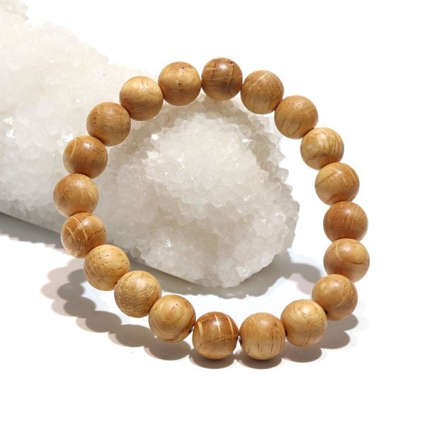 画像2: 【パワーズウッド】ブレス　熊野本宮椎〈和歌山県〉　丸　約10mm　金運招福　子孫?栄　日本製　品番：16117 (2)