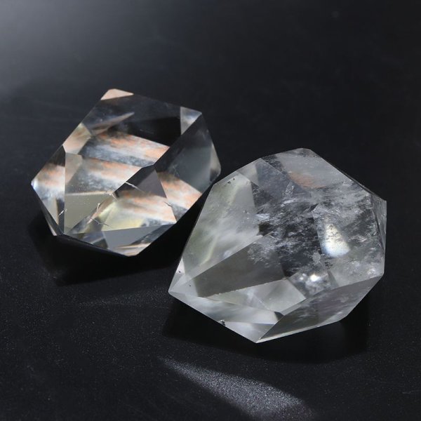 画像3: 原石 水晶 みがき ダブルポイント ブラジル産 ポイント Wポイント クォーツ 浄化 クリスタル 天然石 品番:16129 (3)