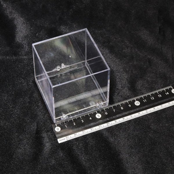 画像4: ディスプレイ 鉱物用クリアケース 約6.5×6.5cm 1個 プラスチック 透明 保管 品番:16145 (4)