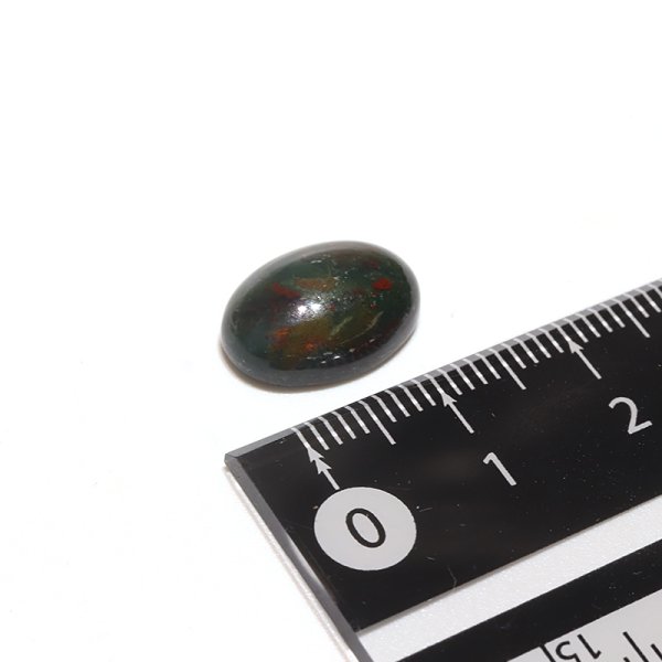 画像4: ルース ブラッドストーン オーバルカット 約10×14mm インドネシア産 ケース付き 勇気 活力 浄化 天然石 品番:16197 (4)