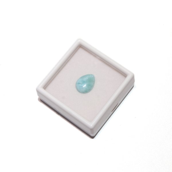 画像5: ルース ラリマー ドロップカット 約12×16mm ドミニカ産 ケース付き 不安をやわらげる 浄化 天然石 品番:16203 (5)
