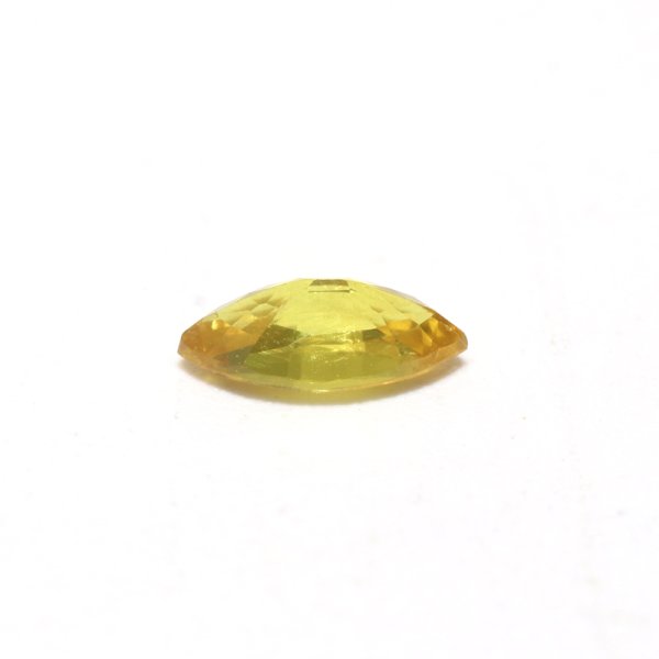 画像2: ルース ファンシーサファイヤ イエロー マーキスカット 約3×6mm スリランカ産 ケース付き 誠実 慈愛 徳望 天然石 品番:16200 (2)