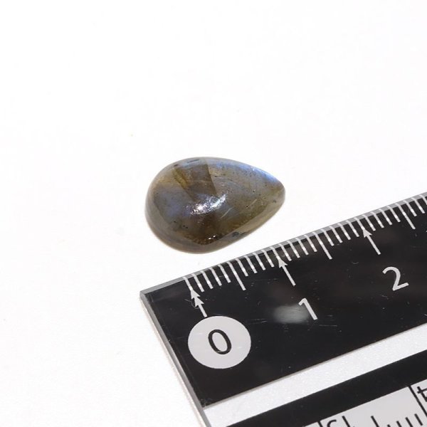 画像4: ルース ラブラドライト ドロップカット 約11×15mm マダガスカル産 ケース付き 運気上昇 幸運 縁起 自由 夢 ヒーリング 天然石 品番:16210 (4)