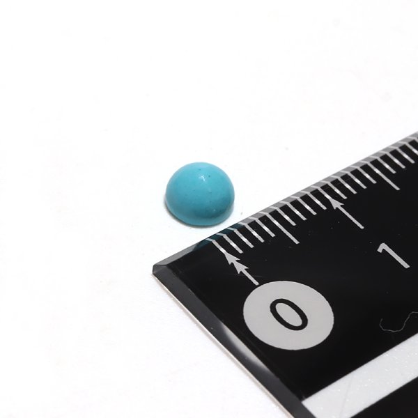画像4: ルース アリゾナターコイズ ラウンドカット 約5mm アメリカ産 ケース付き 行動力 勇気 友情 天然石 ※ポイント対象外 品番:16209 (4)