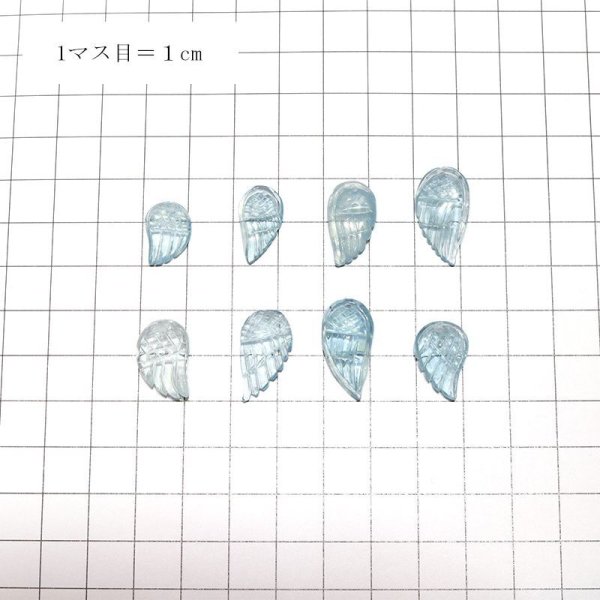 画像5: 【現品限り】ペンダントトップ アクアマリン 穴あり 羽 幸福 愛情 パワーストーン 天然石 品番:16212 (5)