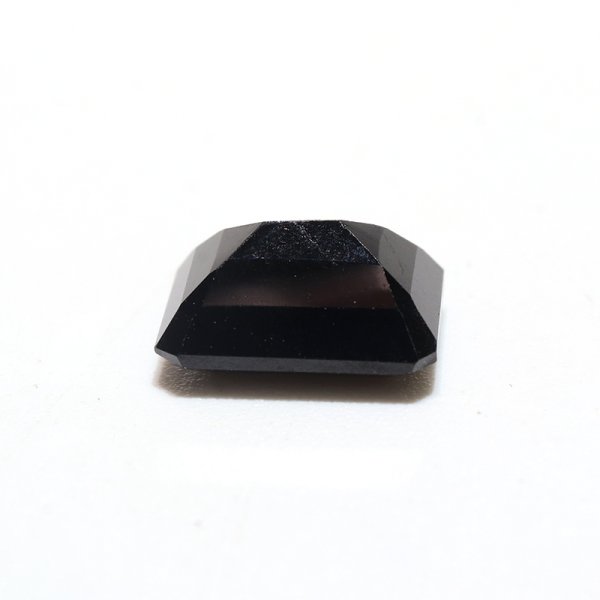 画像2: ルース ブラックスピネル エメラルドカット 約8×6mm ミャンマー産 ケース付き 成功 目標達成 魔除け 厄除け 潜在能力 天然石 品番:16232 (2)