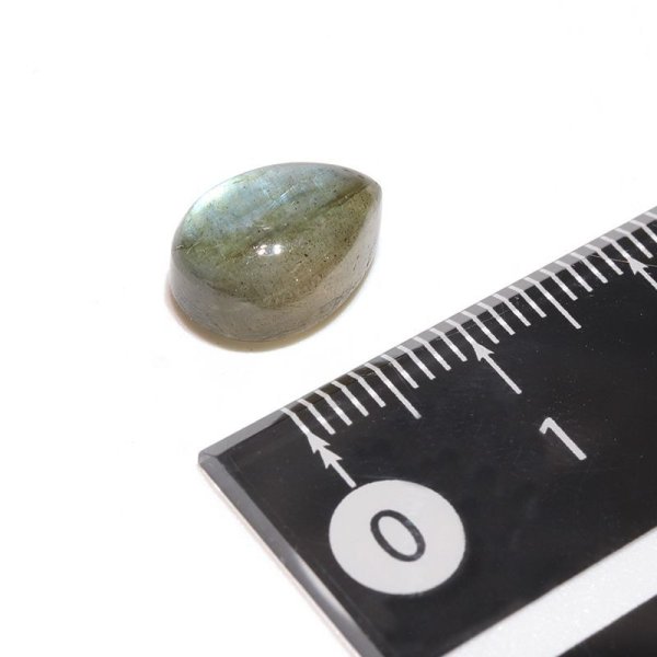 画像4: ルース ラブラドライト ドロップカット 約8×12mm マダガスカル産 ケース付き 運気上昇 幸運 縁起 自由 夢 ヒーリング 天然石 品番:16256 (4)