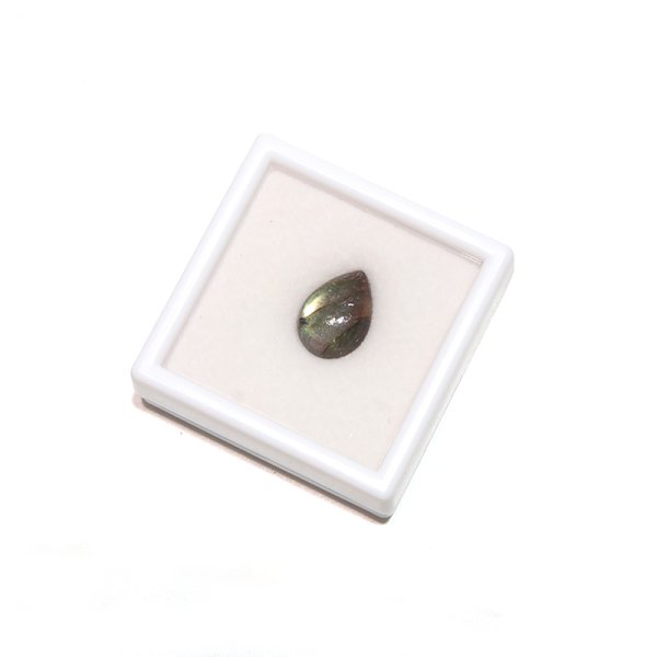 画像5: ルース ラブラドライト ドロップカット 約10×14mm マダガスカル産 ケース付き 運気上昇 幸運 縁起 自由 夢 ヒーリング 天然石 品番:16257 (5)