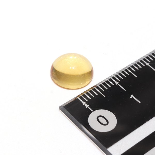 画像4: ルース シトリン ラウンドカット 約10mm ブラジル産 ケース付き 幸運 金運 仕事運 天然石 品番:16264 (4)
