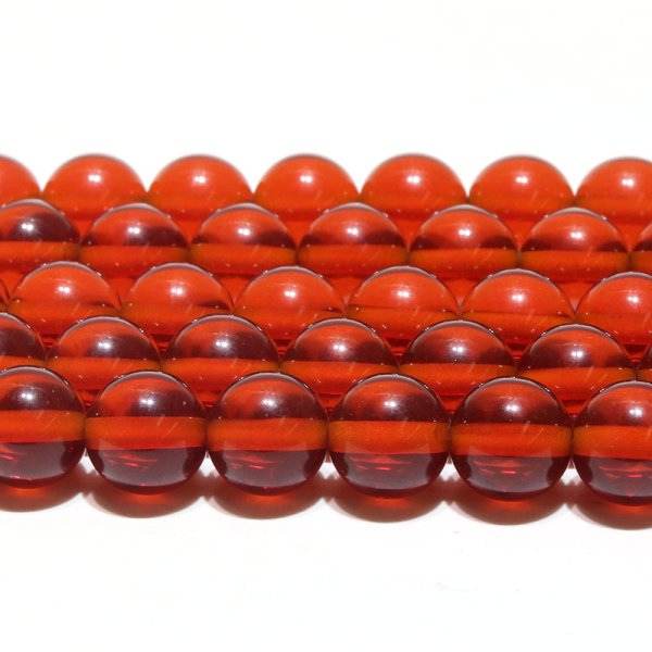 画像3: 連　プレス琥珀　プレスアンバー（オレンジ） 丸　 約10mm　癒し　健康　成功　エネルギー　活性化　金運　精神安定　品番： 16282 (3)