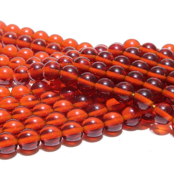 画像4: 連　プレス琥珀　プレスアンバー（オレンジ） 丸　 約10mm　癒し　健康　成功　エネルギー　活性化　金運　精神安定　品番： 16282 (4)