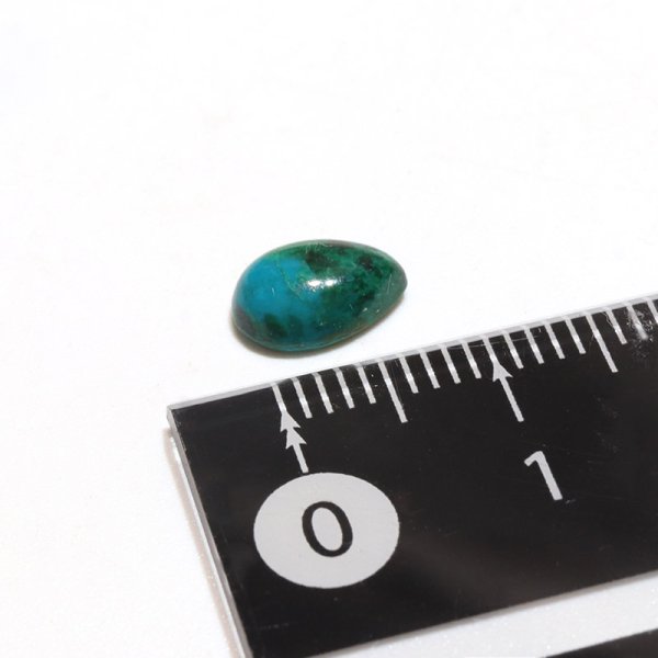 画像4: ルース アズロマラカイト ドロップカット 約5×8mm アメリカ産 ケース付き 魔除け 毒素 マイナスエネルギー 天然石 品番:16293 (4)