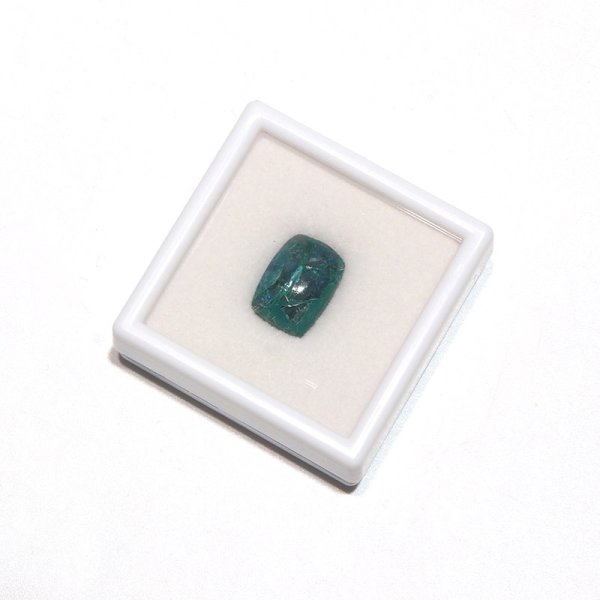 画像5: ルース アズロマラカイト 長方形 約10×14mm アメリカ産 ケース付き 魔除け 毒素 マイナスエネルギー 天然石 品番:16297 (5)
