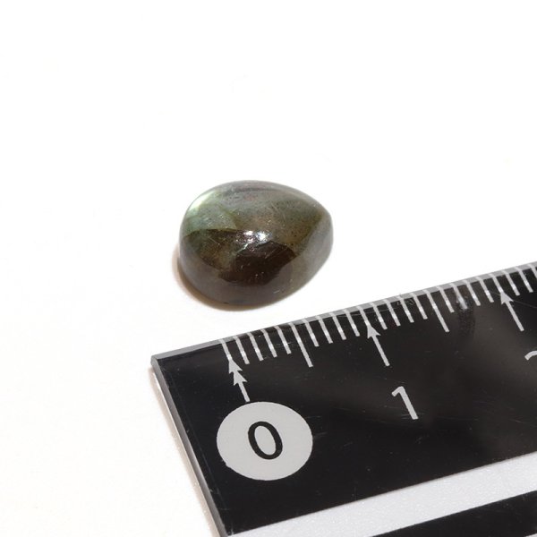 画像4: ルース ラブラドライト ドロップカット 約9×11mm マダガスカル産 ケース付き 運気上昇 幸運 縁起 自由 夢 ヒーリング 天然石 品番:16303 (4)