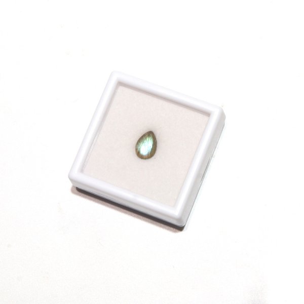 画像5: ルース ラブラドライト ドロップカット 約7×10mm マダガスカル産 ケース付き 運気上昇 幸運 縁起 自由 夢 ヒーリング 天然石 品番:16302 (5)