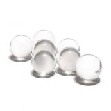 丸玉 彫り 観音菩薩 天然水晶 約30mm 品番： 74917491｜置物