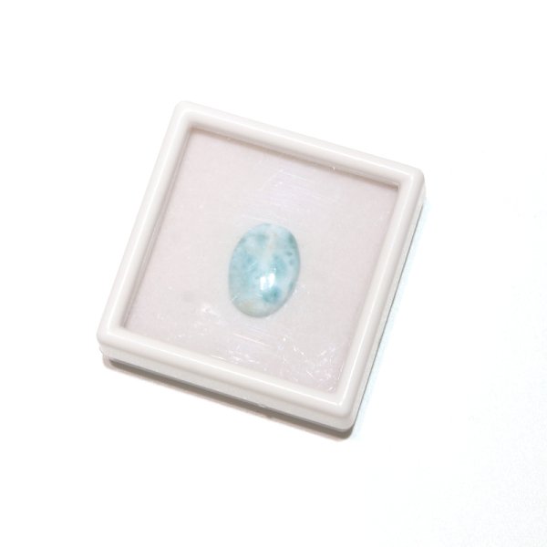 画像4: ルース ラリマー オーバルカット 約13×18mm ドミニカ産 ケース付き 不安をやわらげる 浄化 天然石 品番:16389 (4)