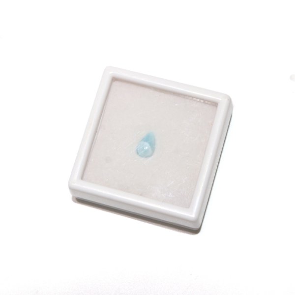 画像4: ルース ラリマー ドロップカット 約5×8mm ドミニカ産 ケース付き 不安をやわらげる 浄化 天然石 品番:16385 (4)